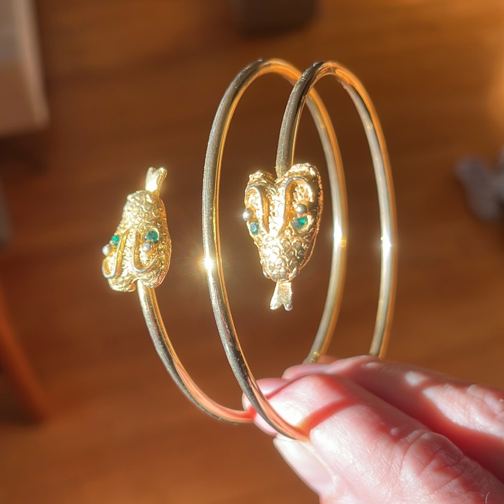 Vintage Snake Cuff